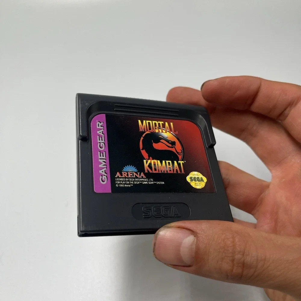 Mortal Kombat II 2 Sega Game Gear 1994 Cartridge With clear Case Untested